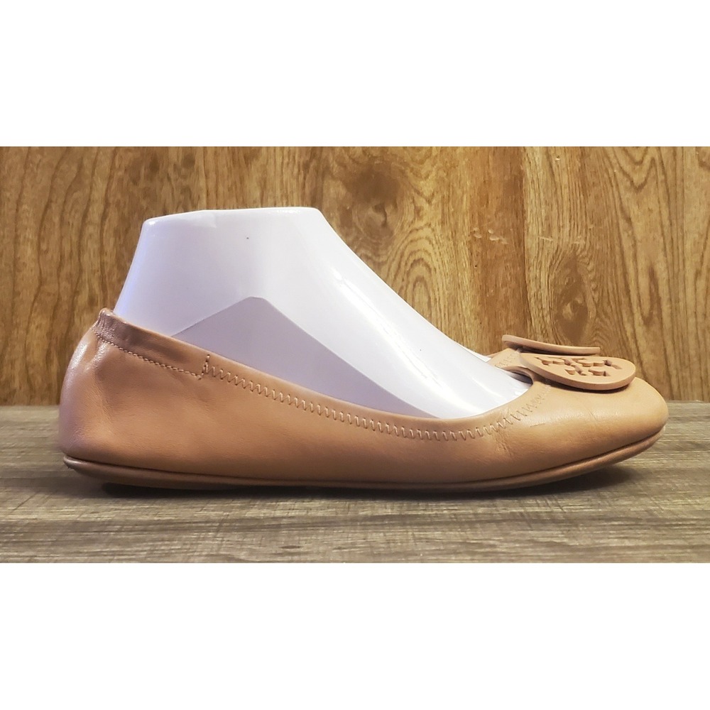 Tory Burch Minnie Ballet Shoes Women's Size 7. 5 Tan